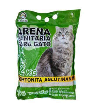 Arena Para Gatos Sanitaria Te Verde 2kg
