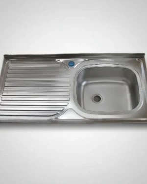 Lavaplatos Inoxidable Sobrepuesto De Cocina 100x50 Acero