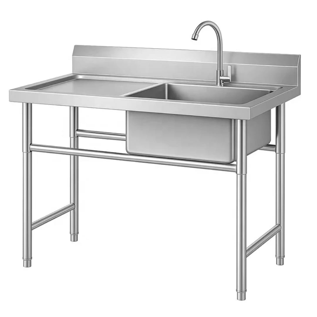 Lavafondo Acero Inoxidable 80x60x90 Con Secador