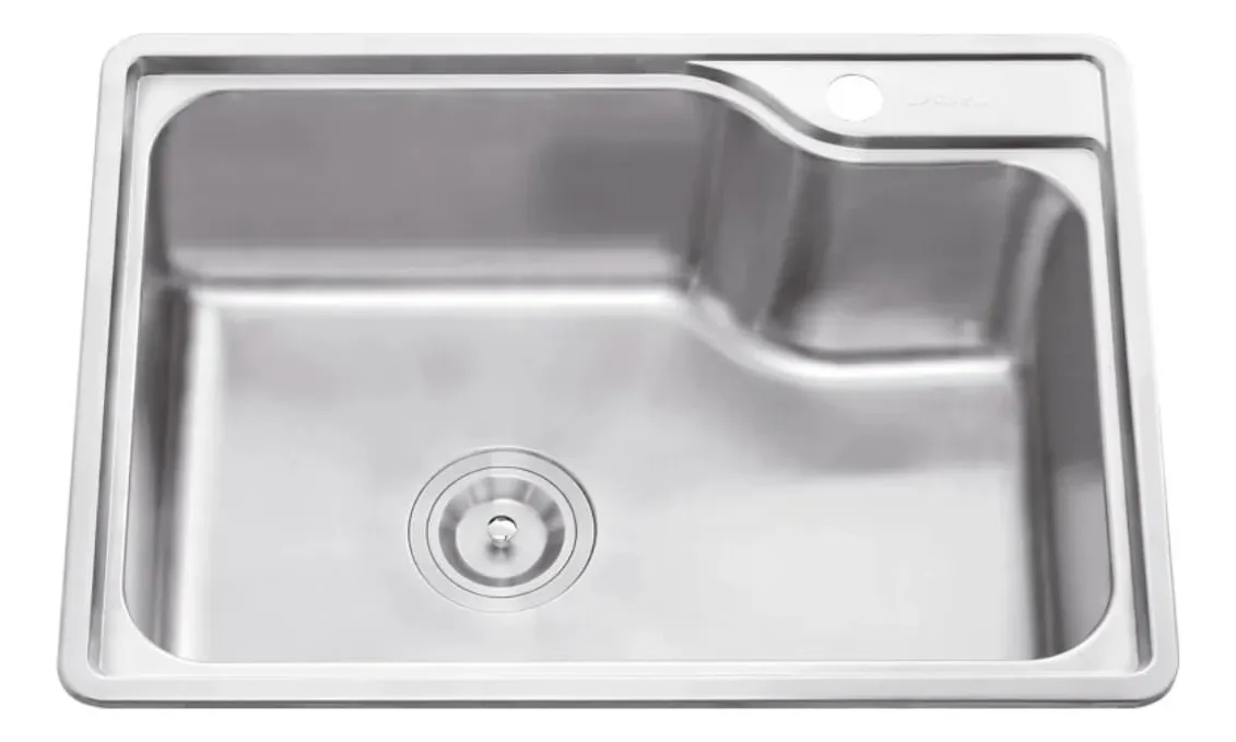 Lavaplatos Fregadero Cocina Empotrable 68x44acero Inoxidable Plateado - Imagen 4