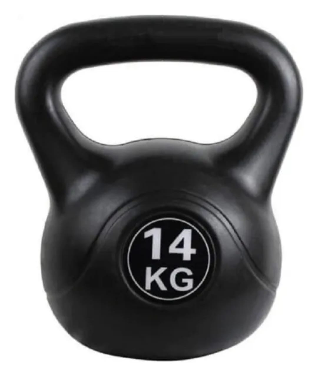 Pesa Rusa 14 Kg Con Agarre Ergonómico Entrenamiento Gym Negro