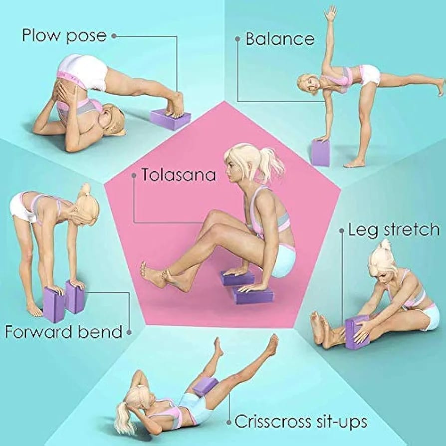 Bloque De Yoga Eva Antideslizante Para Pilates Y Fitness Colore Al Azar - Imagen 4
