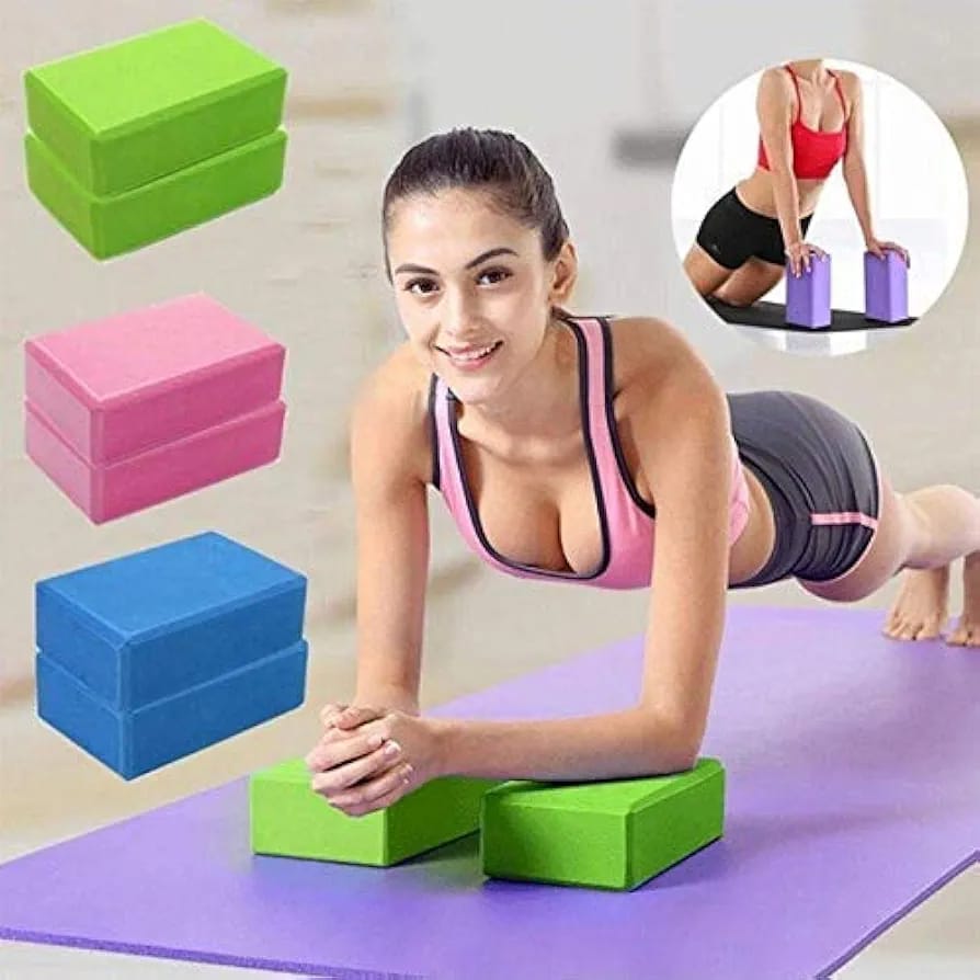 Bloque De Yoga Eva Antideslizante Para Pilates Y Fitness Colore Al Azar