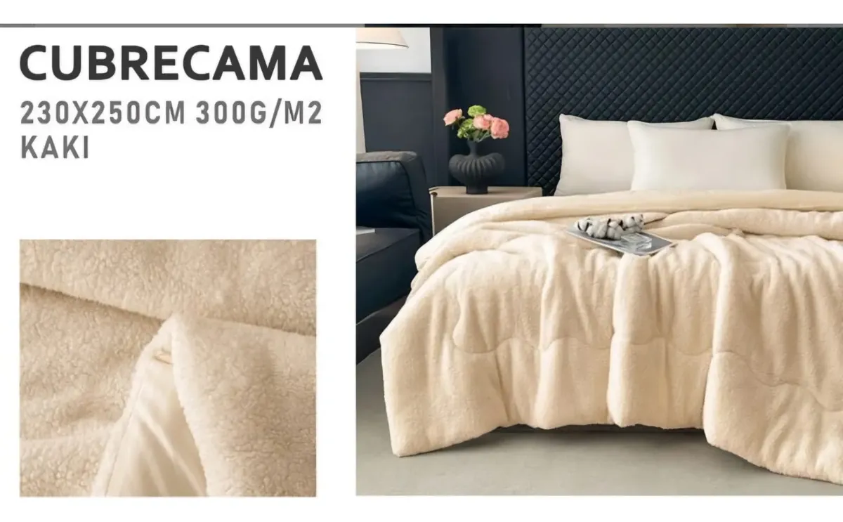Cubrecama Plumon Para Invierno Con Chiporro De King - Imagen 4