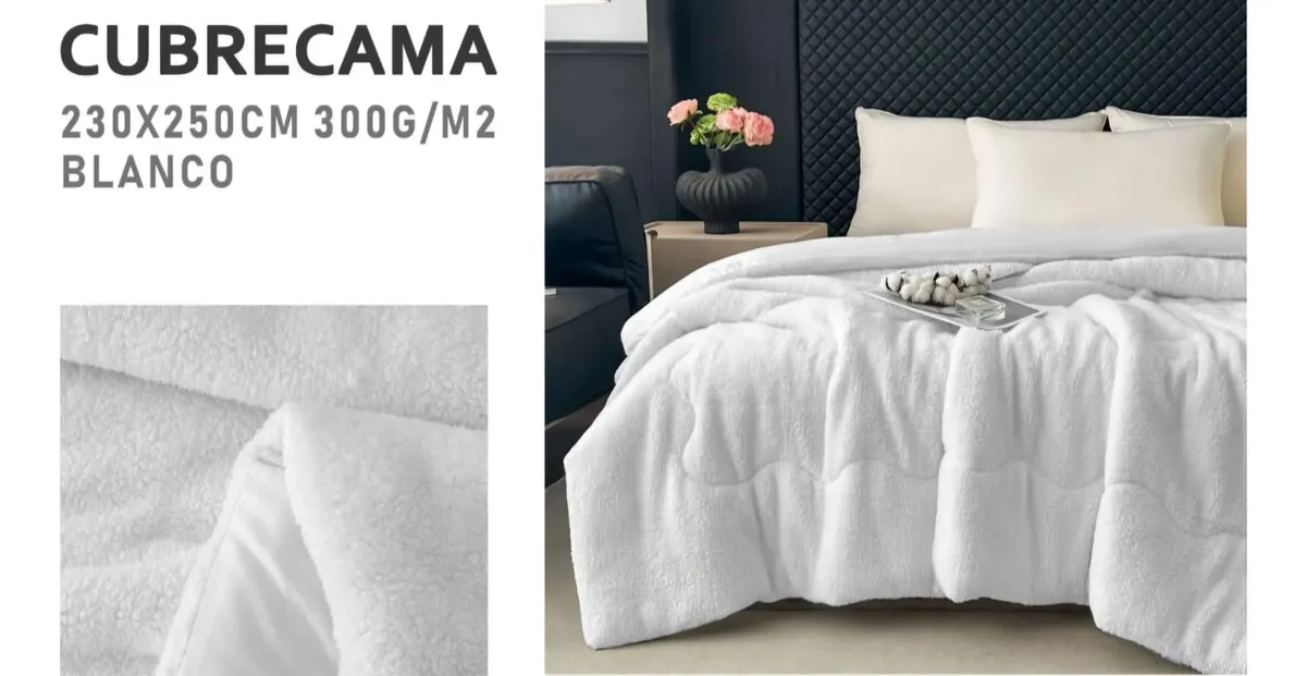 Cubrecama Plumon Para Invierno Con Chiporro De King - Imagen 8