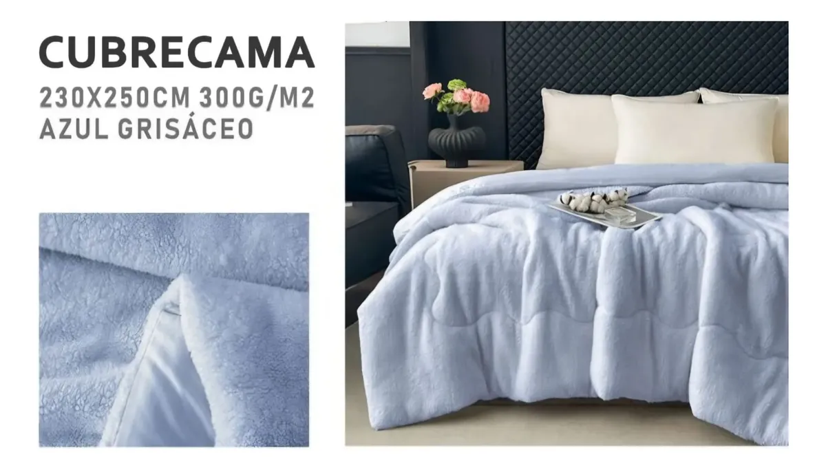 Cubrecama Plumon Para Invierno Con Chiporro De King - Imagen 6