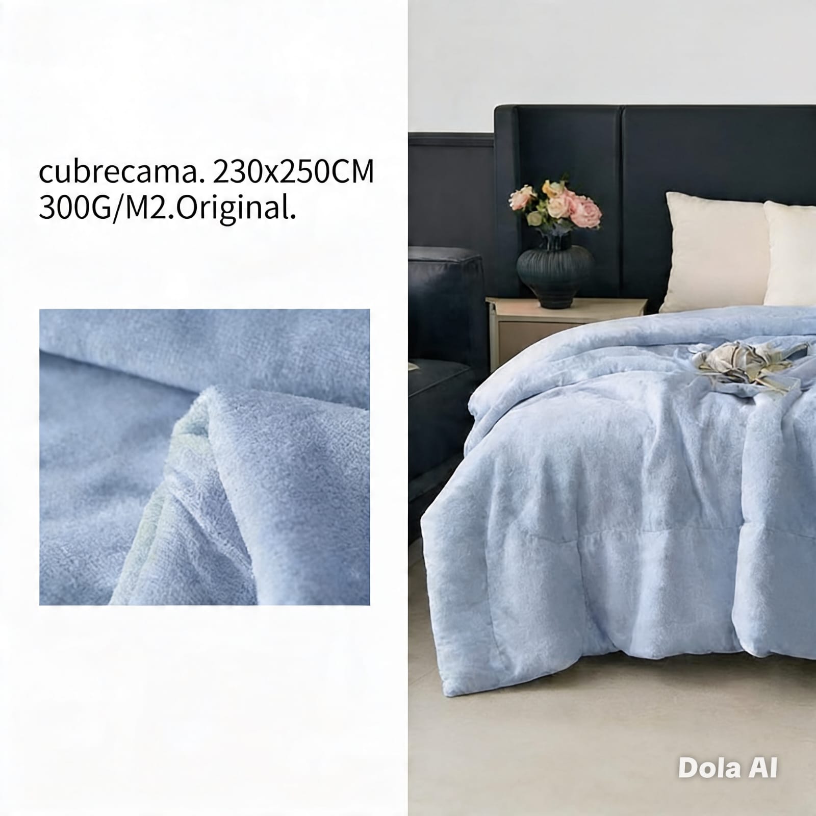 Cubrecama Plumon Para Invierno Con Chiporro De 2 Plaza - Imagen 8