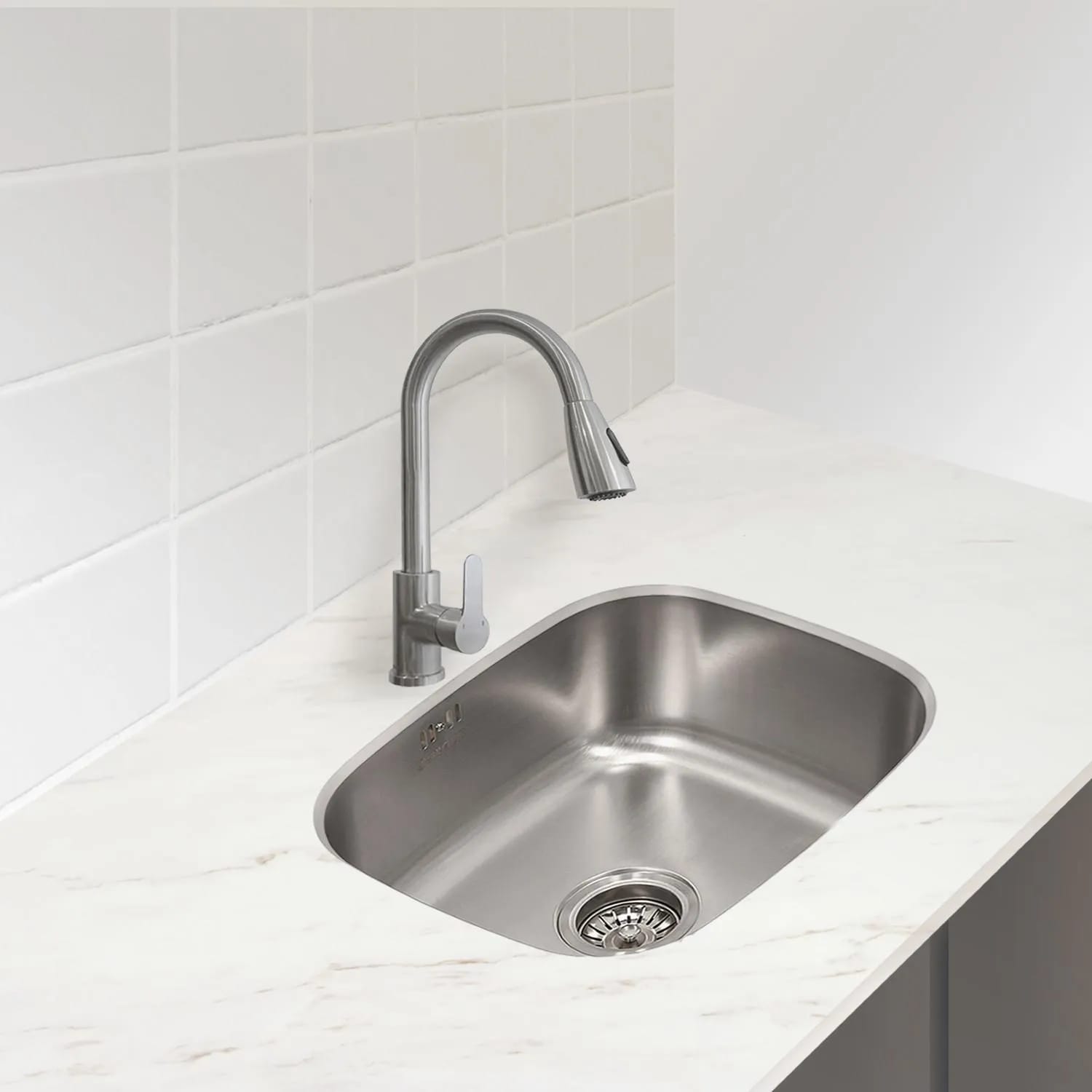 Lavaplato Empotrable 41X41X20Cm Acero Inox. Mate - Imagen 8