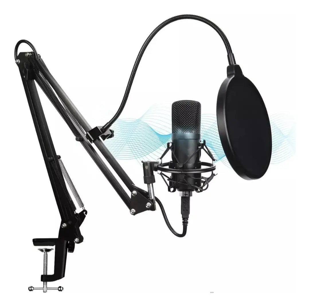 Kit Soporte 360° Para Micrófono De Grabación De Audio Profesional