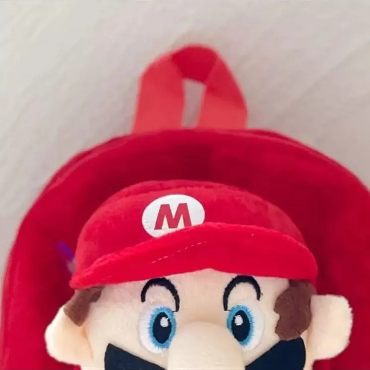 Mochila Peluche Diseño De Super Mario Bros Para Niños - Imagen 5