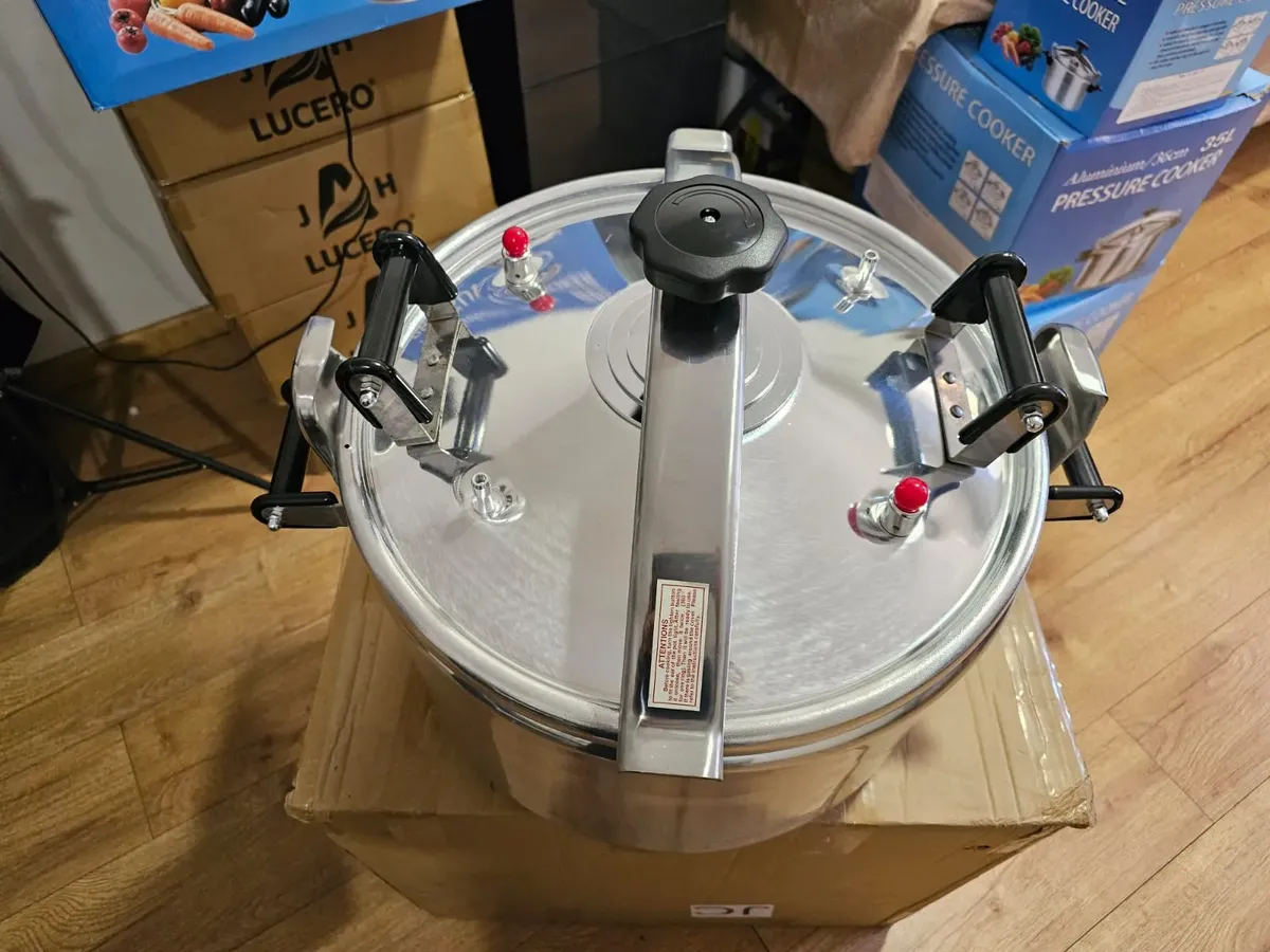 Olla A Presión 50l 44cm De Aluminium Con Tapa De Seguridad - Imagen 3