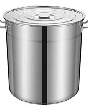 Olla Con Tapa De Acero Inox. Alta Resistencia Y Calidad 35cm