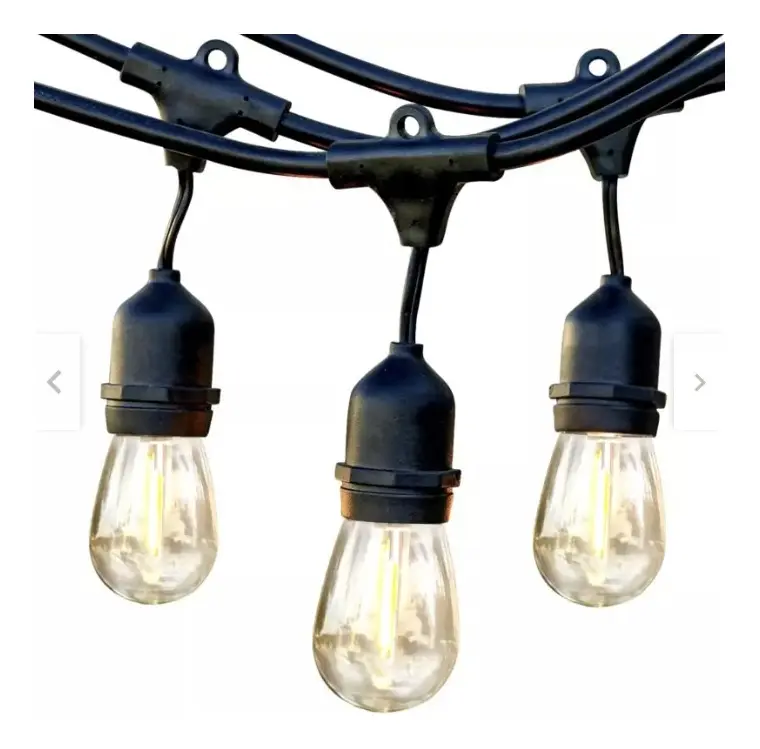 Extensión Guirnalda 20m Con 20 Socket Para Foco Led Vintage - Imagen 7