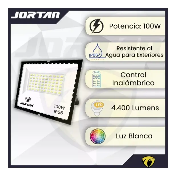 Foco Led 100w Ip67 Jortan Reflectores Led - Imagen 2