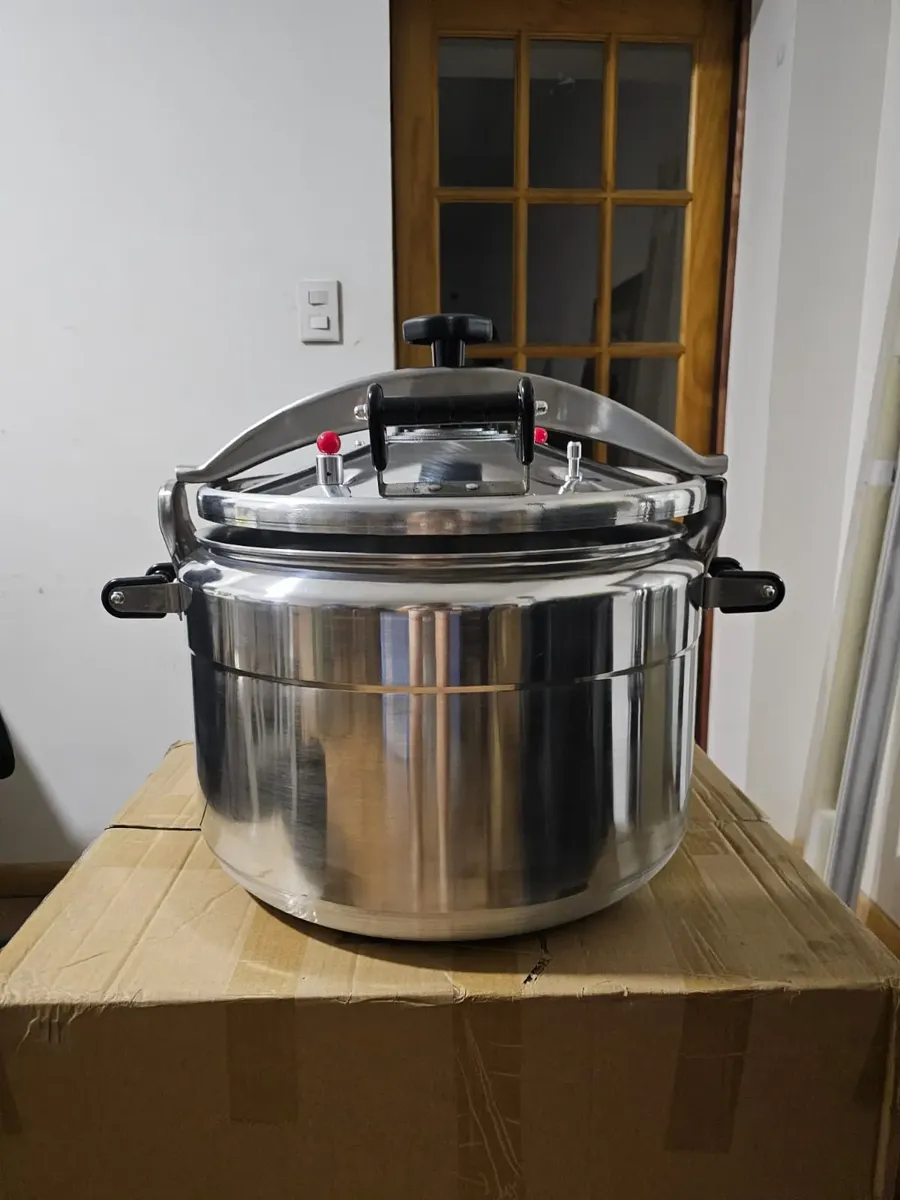 Olla A Presión 50l 44cm De Aluminium Con Tapa De Seguridad