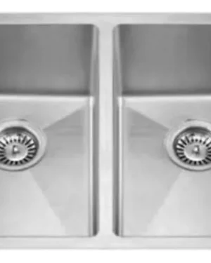 Lavaplatos Cocina 2 Tinas 78x43 Acero Inox Durable Plateado