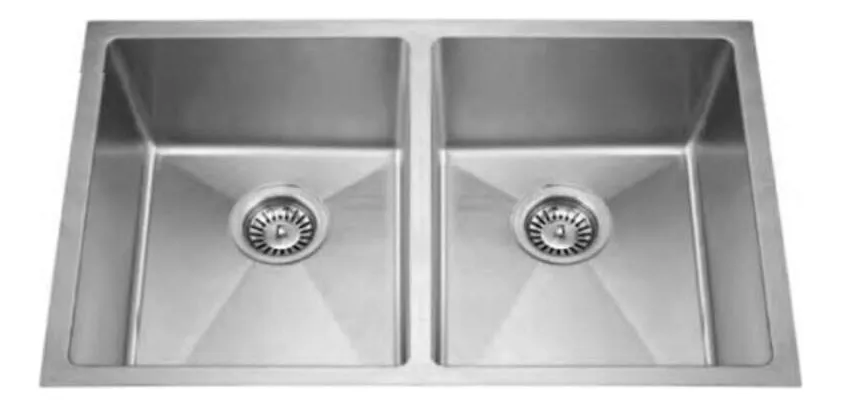 Lavaplatos Cocina 2 Tinas 78x43 Acero Inox Durable Plateado