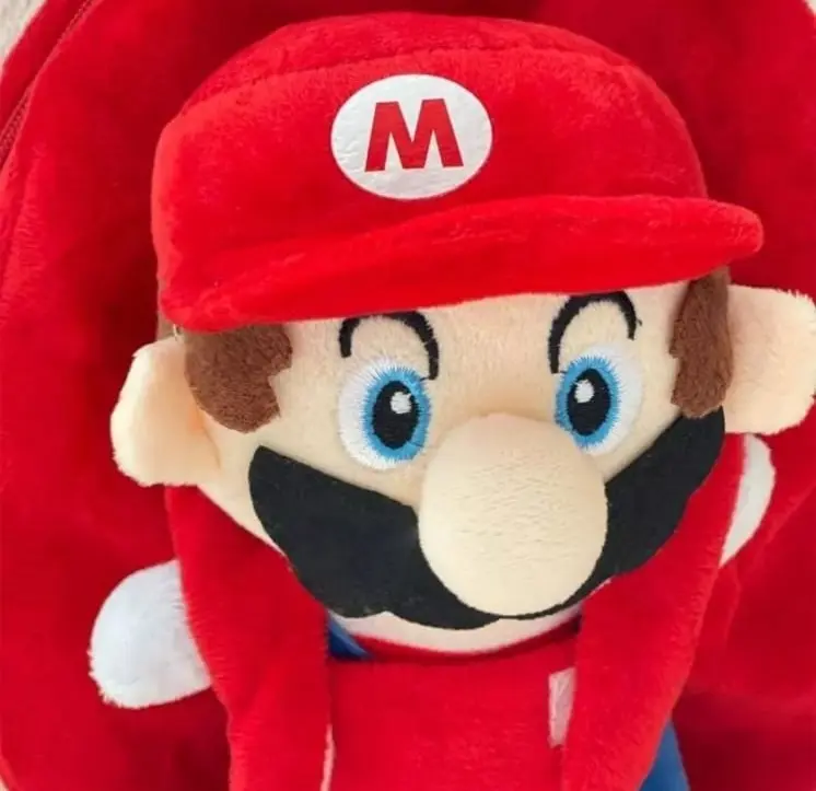 Mochila Peluche Diseño De Super Mario Bros Para Niños - Imagen 7