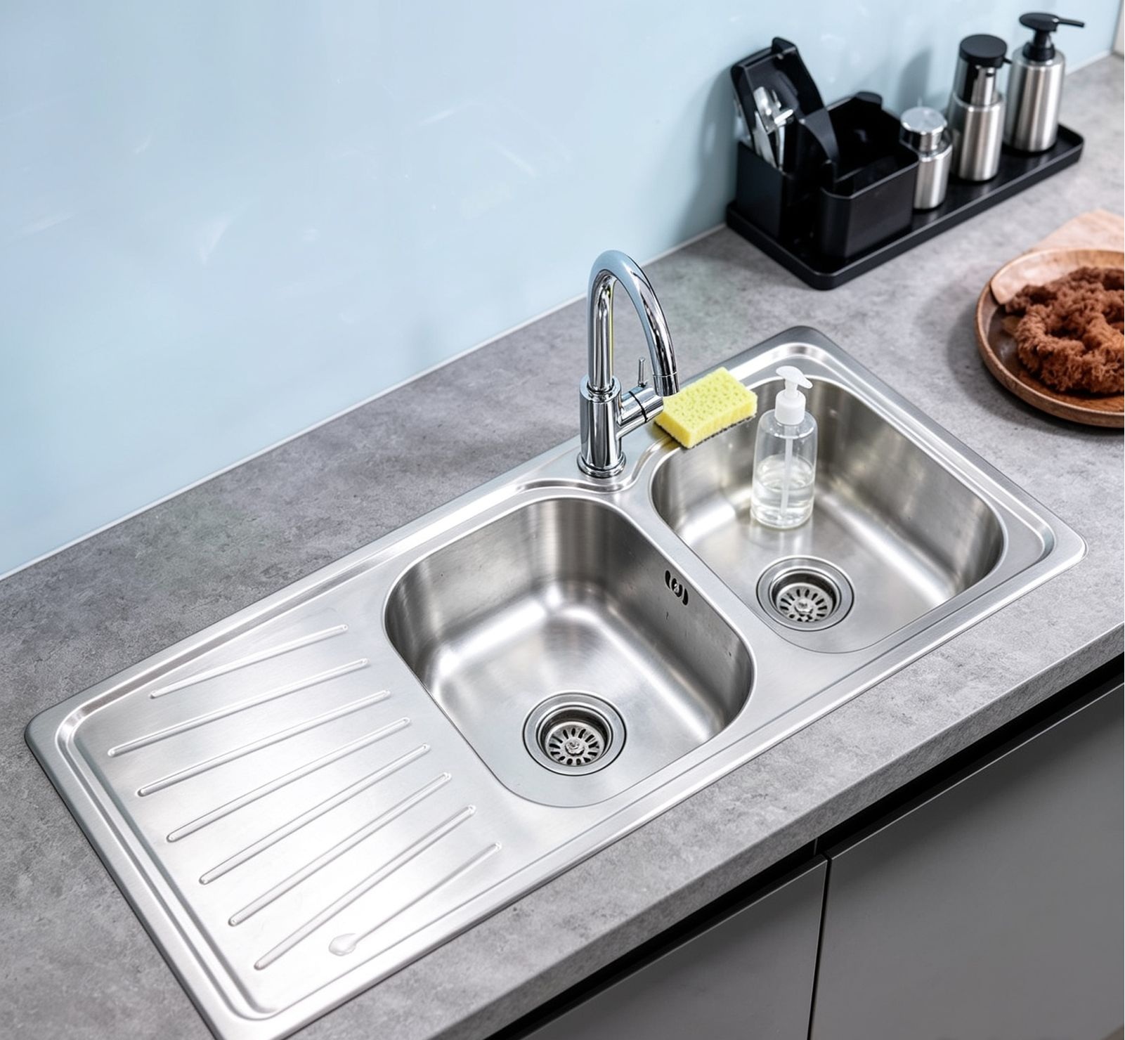 Lavaplato Acero Inox. 120x50cm Izquierdo - Imagen 2