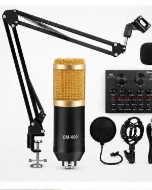 kit BM-800 Condensador con Soporte y Filtro Antipop
